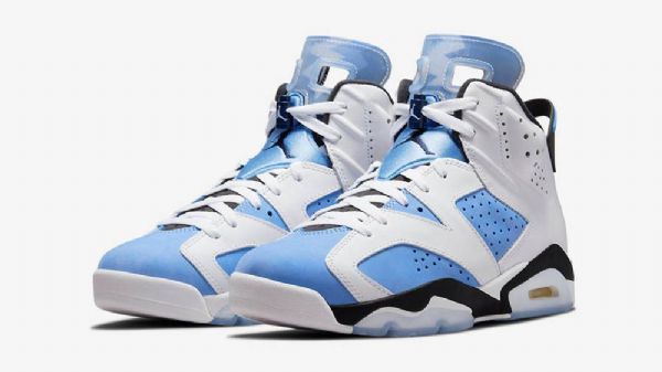 Nike Air Jordan 6 Unc Kengät Miehille Sininen Valkoinen