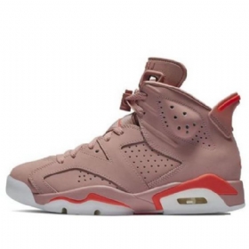 Nike Aleali May Air Jordan 6 Retro Koripallokengät Naisille Vaaleanpunainen