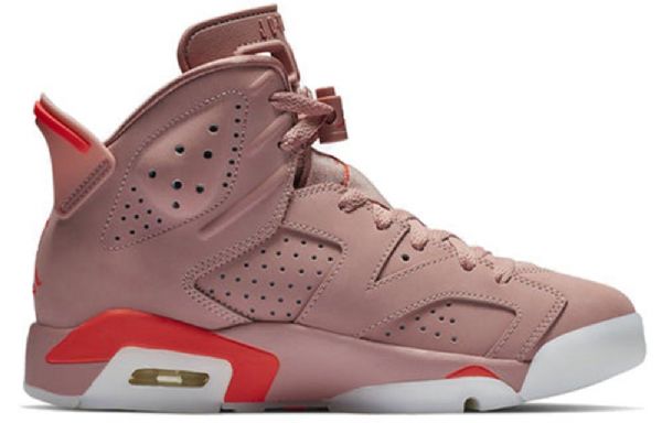 Nike Aleali May Air Jordan 6 Retro Koripallokengät Naisille Vaaleanpunainen