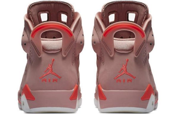 Nike Aleali May Air Jordan 6 Retro Koripallokengät Naisille Vaaleanpunainen