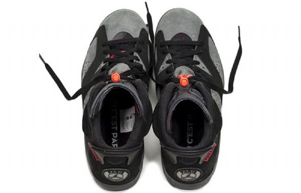 Nike Paris Saint-germain Air Jordan 6 Retro Koripallokengät Miehille Harmaa