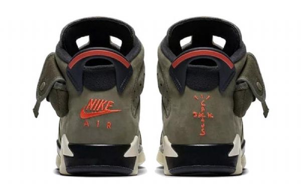 Nike Travis Scott Air Jordan 6 Retro Gs Koripallokengät Miehille Oliivinvihreä