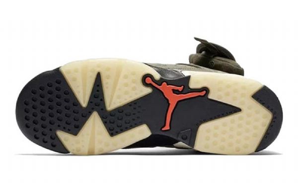 Nike Travis Scott Air Jordan 6 Retro Gs Koripallokengät Miehille Oliivinvihreä