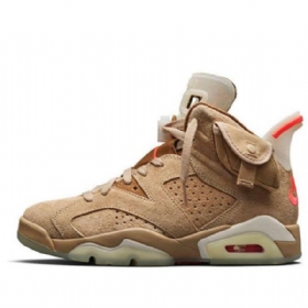 Nike Travis Scott Air Jordan 6 Retro Koripallokengät Miehille Khaki