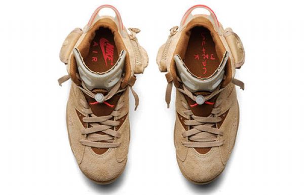 Nike Travis Scott Air Jordan 6 Retro Koripallokengät Miehille Khaki