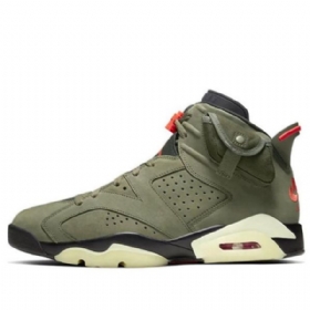 Nike Travis Scott Air Jordan 6 Retro Koripallokengät Miehille Oliivinvihreä