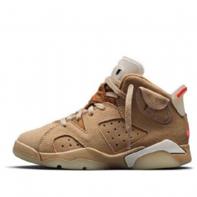 Nike Travis Scott Air Jordan 6 Retro Ps Koripallokengät Miehille Khaki