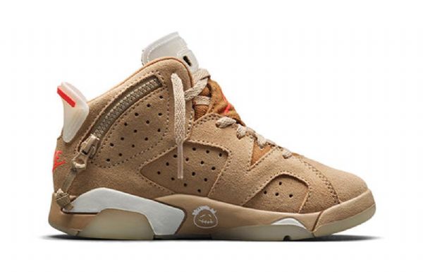 Nike Travis Scott Air Jordan 6 Retro Ps Koripallokengät Miehille Khaki