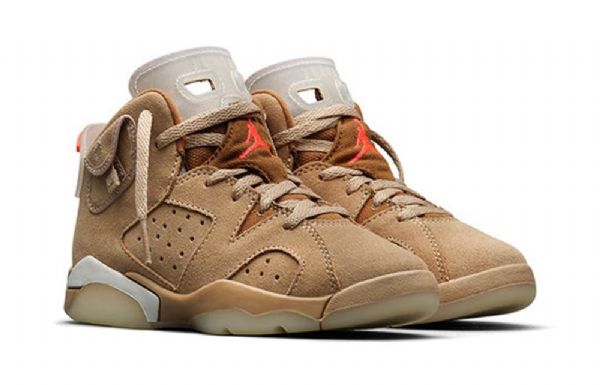 Nike Travis Scott Air Jordan 6 Retro Ps Koripallokengät Miehille Khaki
