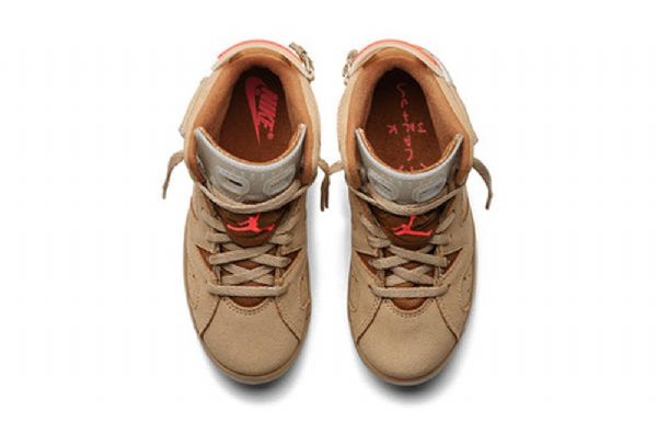 Nike Travis Scott Air Jordan 6 Retro Ps Koripallokengät Miehille Khaki