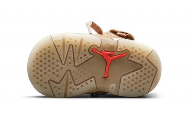 Nike Travis Scott Air Jordan 6 Retro Td Kengät Lapsille Khaki