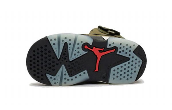 Nike Travis Scott Air Jordan 6 Retro Td Kengät Lapsille Oliivinvihreä