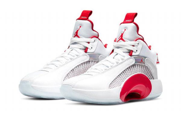 Nike Air Jordan 35 Gs Koripallokengät Miehille Valkoinen Punainen