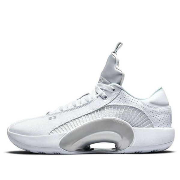 Nike Air Jordan 35 Matalat Pf-lenkkarit Miehille Valkoinen Hopea