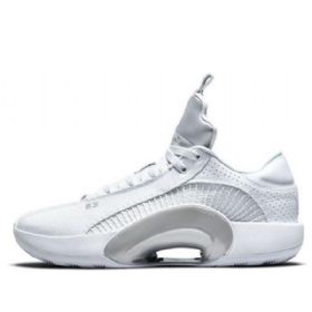 Nike Air Jordan 35 Matalat Pf-lenkkarit Miehille Valkoinen Hopea