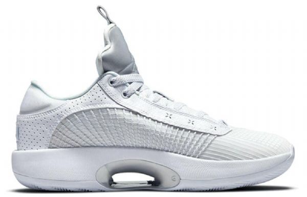 Nike Air Jordan 35 Matalat Pf-lenkkarit Miehille Valkoinen Hopea