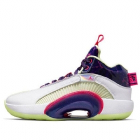 Nike Luka Doncic Air Jordan 35 Matalat Topit Gs Koripallokengät Miehille Violetti Vihreä Valkoinen