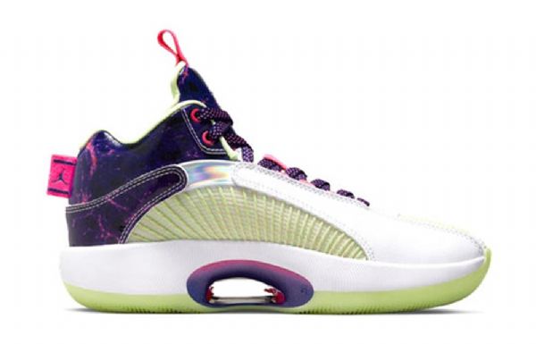 Nike Luka Doncic Air Jordan 35 Matalat Topit Gs Koripallokengät Miehille Violetti Vihreä Valkoinen