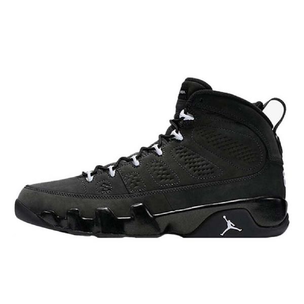 Nike Air Jordan 9 Antrasiittikengät Miehille Mustat