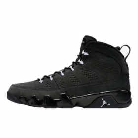 Nike Air Jordan 9 Antrasiittikengät Miehille Mustat