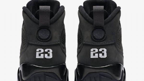 Nike Air Jordan 9 Antrasiittikengät Miehille Mustat