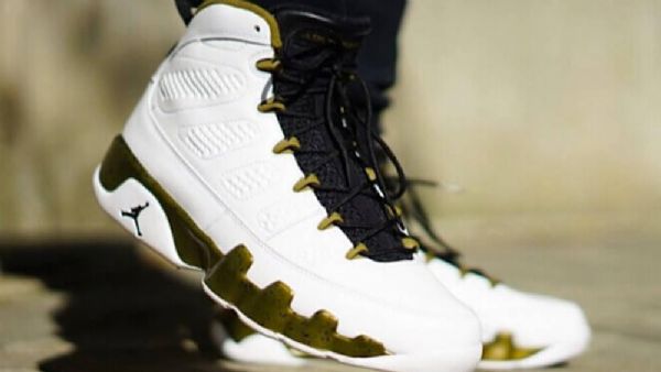 Nike Air Jordan 9 Militia Kengät Miehille Valkoinen Vihreä