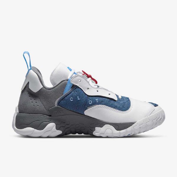 Nike Air Jordan Delta 2 Clot Kengät Miehille Valkoinen Harmaa Tummansininen