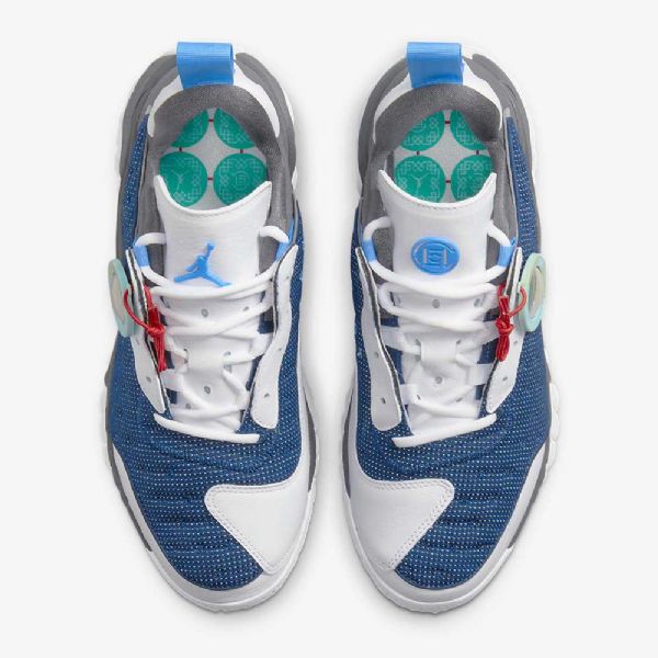 Nike Air Jordan Delta 2 Clot Kengät Miehille Valkoinen Harmaa Tummansininen