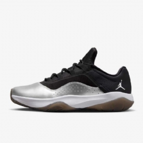 Nike Air Jordan 11 cmft Low Tops Kengät Naisille Musta Valkoinen Hopea