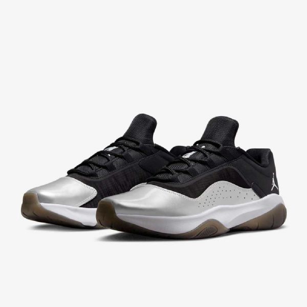 Nike Air Jordan 11 cmft Low Tops Kengät Naisille Musta Valkoinen Hopea