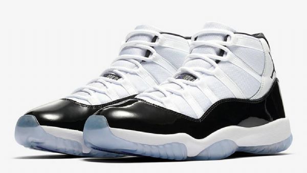 Nike Air Jordan 11 Concord Kengät Miehille Valkoinen Musta