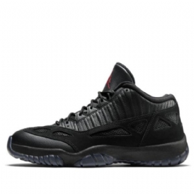 Nike Air Jordan 11 Eli Matalat Topit Retro Koripallokengät Miehille Musta
