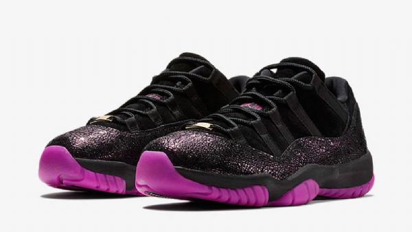 Nike Air Jordan 11 Low Tops Rook To Queen Kengät Naisille Musta Violetti