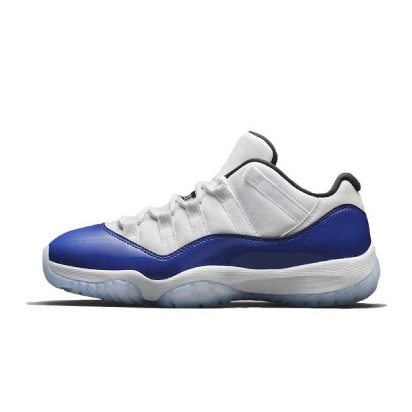 Nike Air Jordan 11 Matalat Concord-kengät Miehille Valkoinen Sininen