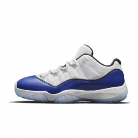 Nike Air Jordan 11 Matalat Concord-kengät Miehille Valkoinen Sininen