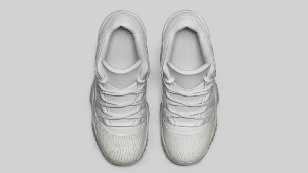 Nike Air Jordan 11 Matalat Kengät Miehille Valkoinen