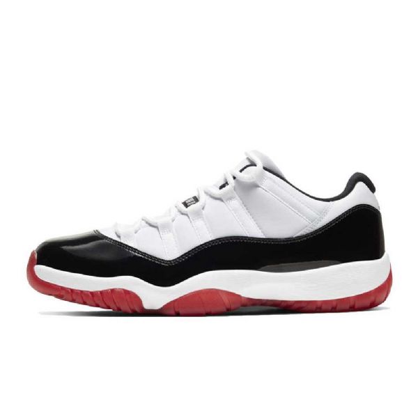 Nike Air Jordan 11 Matalat Topit Concord Leveät Kengät Miehille Valkoinen Musta