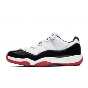 Nike Air Jordan 11 Matalat Topit Concord Leveät Kengät Miehille Valkoinen Musta