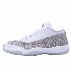 Nike Air Jordan 11 Matalat Topit Eli Kobolttikengät Miehille Valkoinen