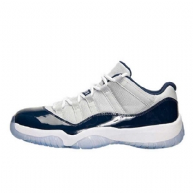 Nike Air Jordan 11 Matalat Topit Georgetown Miesten Kengät Laivastonsininen Harmaa