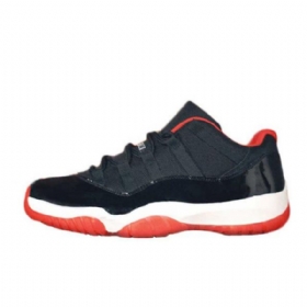 Nike Air Jordan 11 Matalat Topit Leveät Kengät Miehille Musta