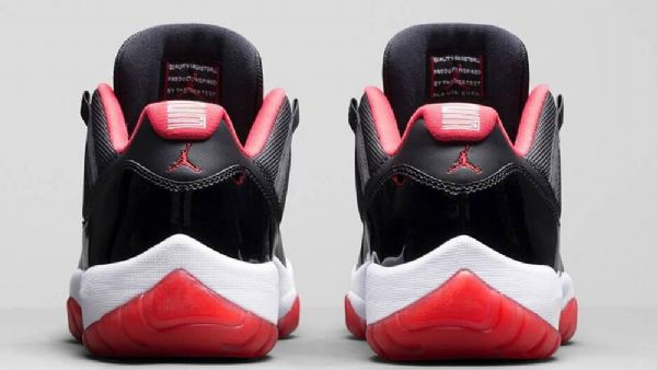 Nike Air Jordan 11 Matalat Topit Leveät Kengät Miehille Musta