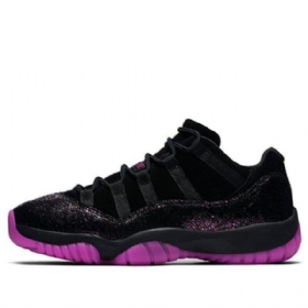 Nike Air Jordan 11 Matalat Topit Retro Koripallokengät Naisille Musta Violetti
