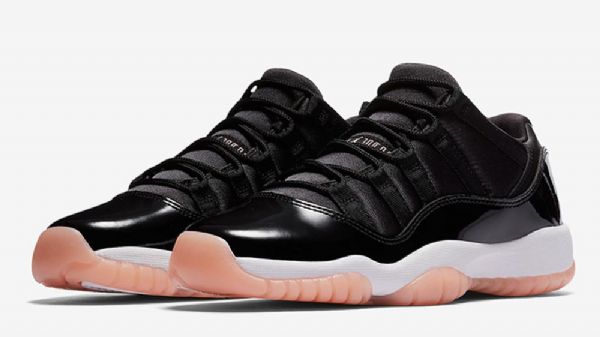 Nike Air Jordan 11 Matalat Topit Valkaistut Gg Kengät Miehille Musta