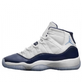 Nike Air Jordan 11 Retro Gs Koripallokengät Naisille Valkoinen Laivastonsininen