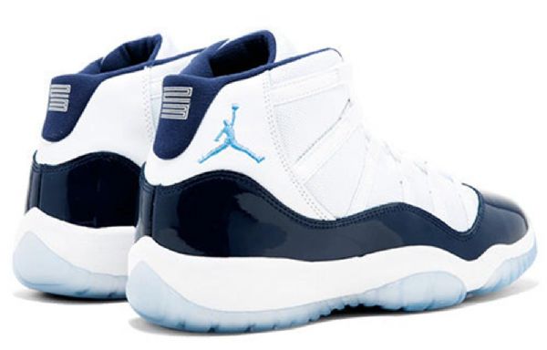 Nike Air Jordan 11 Retro Gs Koripallokengät Naisille Valkoinen Laivastonsininen