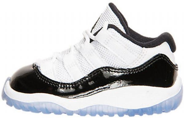Nike Air Jordan 11 Retro Low Tops Bt Koripallokengät Lapsille Musta Valkoinen
