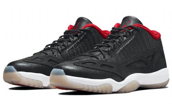 Nike Air Jordan 11 Retro Low Tops Eli Koripallokengät Miehille Musta Punainen