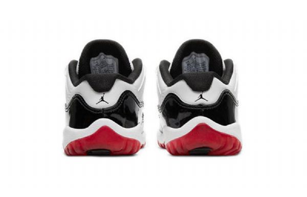 Nike Air Jordan 11 Retro Low Tops Td-kengät Lapsille Musta Valkoinen Punainen