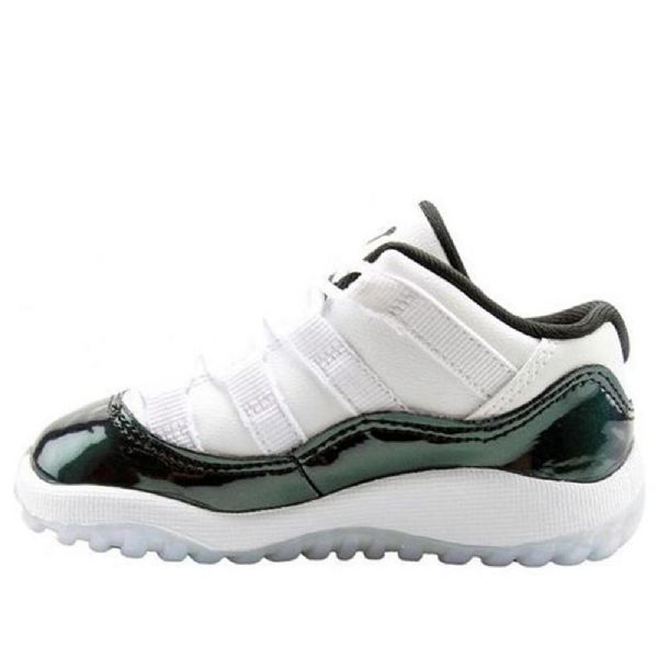 Nike Air Jordan 11 Retro Low Tops Td Koripallokengät Lapsille Valkoinen Vihreä
